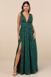 Sweet Sophistication Sage Green Burnout Floral Maxi Dress