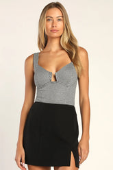 Greeting the Season Navy Plaid High-Waist Mini Skirt