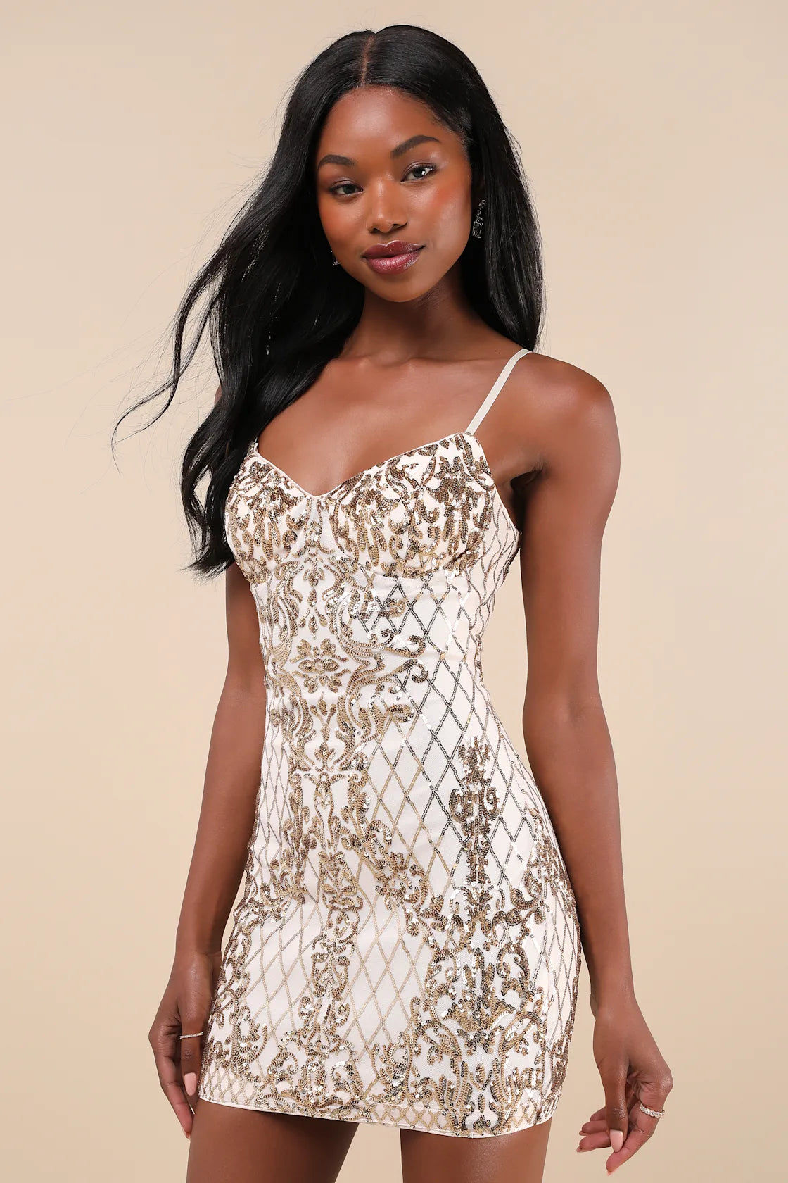 Moonlit Love Black Sequin Sleeveless Bodycon Mini Dress