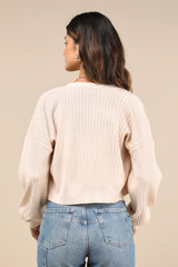 Cutest Duet Olive Green Knit Cami Top and Cardigan Sweater Set