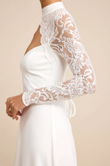 Keeley Lace Mock Neck Long Sleeve Maxi Dress